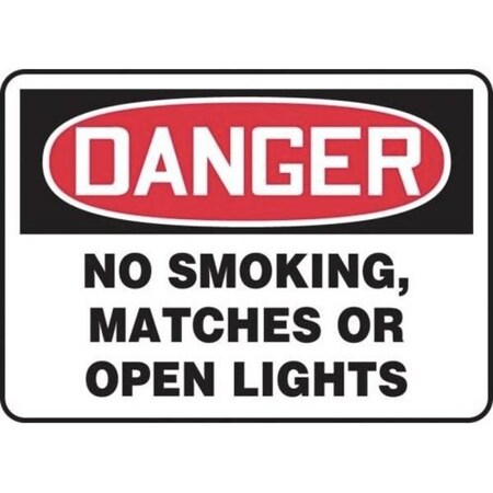 Accuform OSHA DANGER SMOKING CONTROL SIGN NO MSMK137XT MSMK137XT